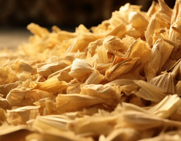 Sprayed corn skin